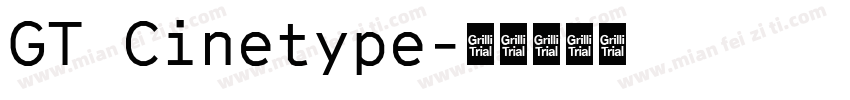 GT Cinetype字体转换